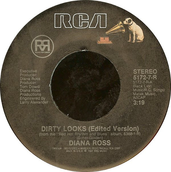 7": Diana Ross - Dirty Looks