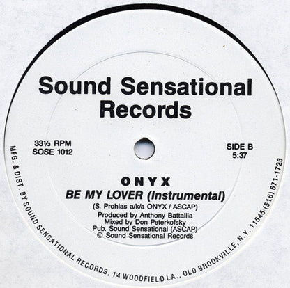 12" Single: Onyx - Be My Lover