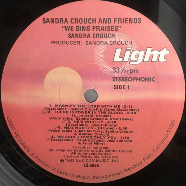 Sandra Crouch And Friends - We Sing Praises