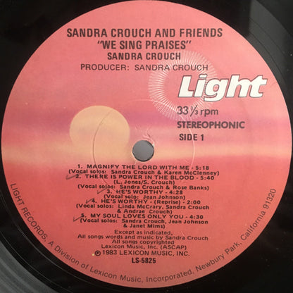 Sandra Crouch And Friends - We Sing Praises