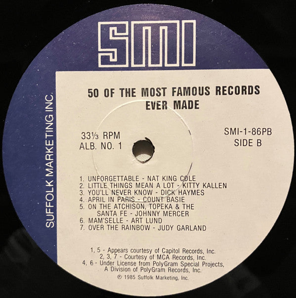 Various - 50 Of The Most Famous Records Ever Made Album No. 1