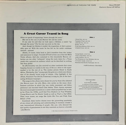 Jim Reeves - Up Through The Years