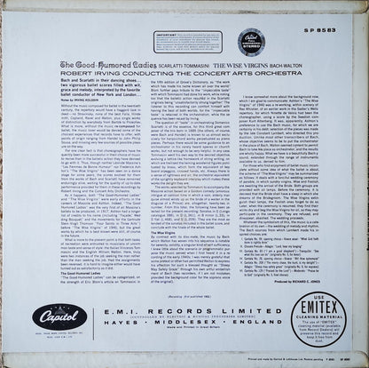 Domenico Scarlatti, Vincenzo Tommasini, Johann Sebastian Bach, Sir William Walton, Robert Irving, The Concert Arts Orchestra - The Good Humored Ladies / The Wise Virgins