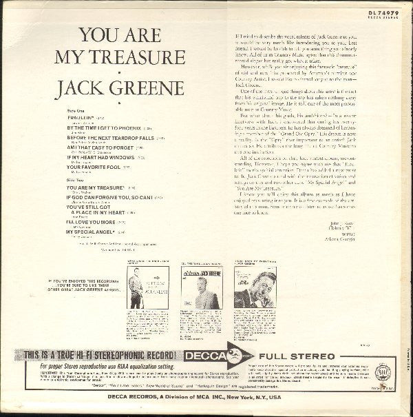 Jack Greene - You Are My Treasure