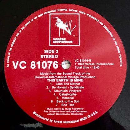 Hugo Friedhofer - This Earth Is Mine (Original Motion Picture Soundtrack)