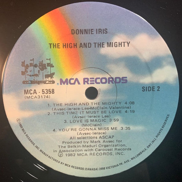Donnie Iris And The Cruisers - The High And The Mighty