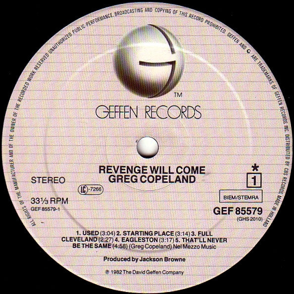 Greg Copeland - Revenge Will Come