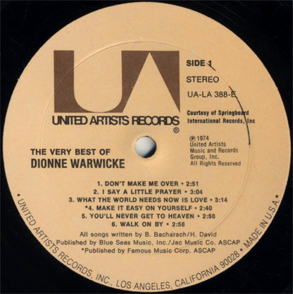 Dionne Warwick - The Very Best Of Dionne Warwicke