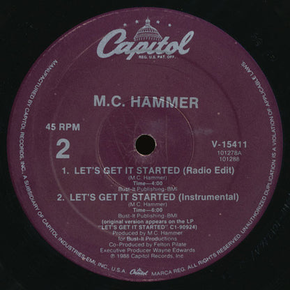 12" Single: MC Hammer - Let's Get It Started