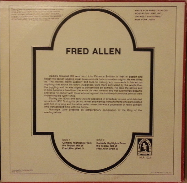 Fred Allen (2) - The World Of Fred Allen