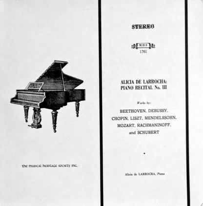 Alicia De Larrocha - Piano Recital No. III