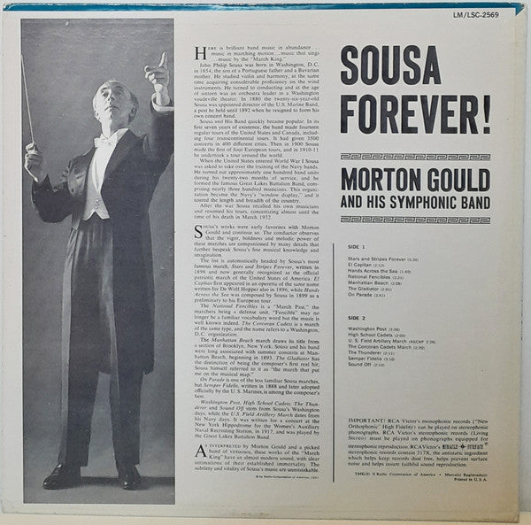 Morton Gould And His Symphonic Band - Sousa Forever!