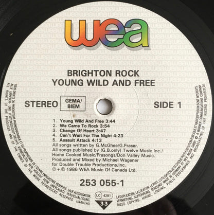 Brighton Rock - Young, Wild And Free