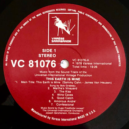 Hugo Friedhofer - This Earth Is Mine (Original Motion Picture Soundtrack)