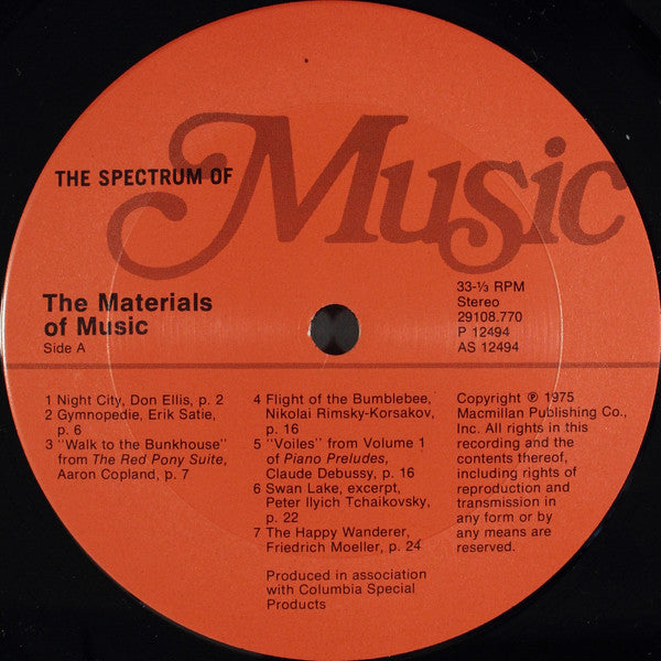 Various - The Materials Of Music