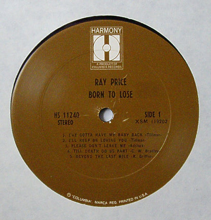 Ray Price - Born To Lose