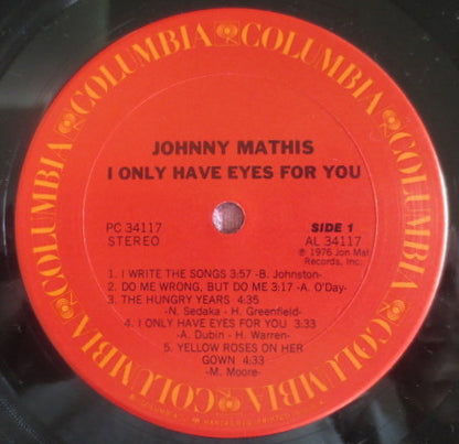 Johnny Mathis - I Only Have Eyes For You / (Do You Know Where You're Going To) Theme From Mahogany