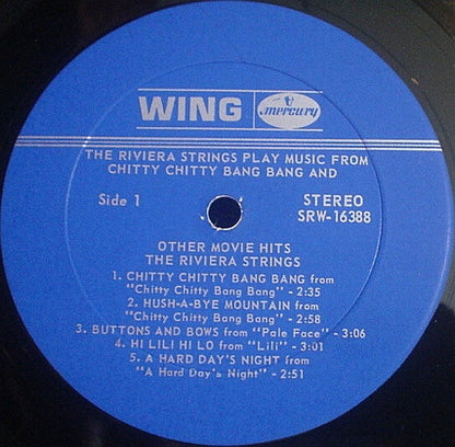 The Riviera Strings - Play Music From Chitty Chitty Bang Bang And Other Movie Hits