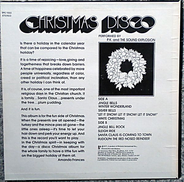 P.K. And The Sound Explosion - Christmas Disco