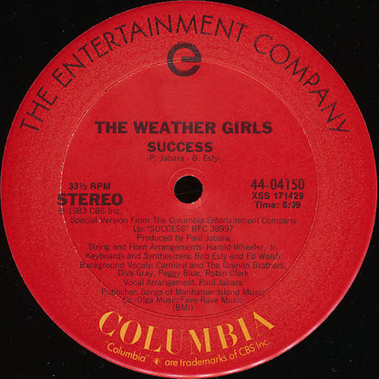 12" Single: The Weather Girls - Success