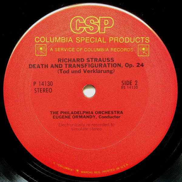 Richard Strauss, The Philadelphia Orchestra, Eugene Ormandy - Rosenkavalier Suite • Death And Transfiguration