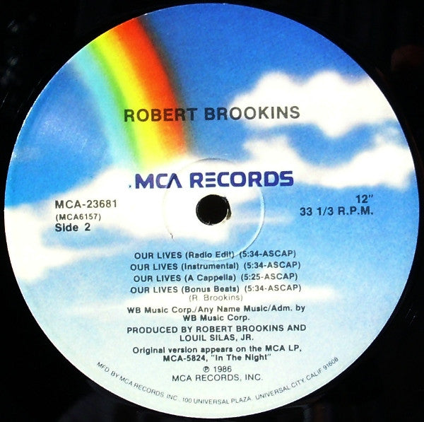 12": Robert Brookins - Our Lives