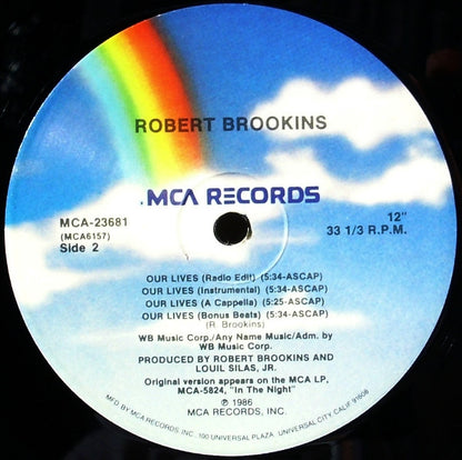 12" Single: Robert Brookins - Our Lives