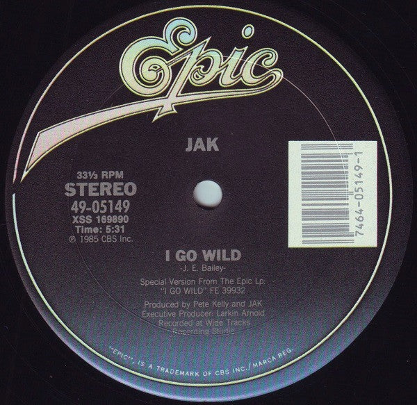 12" Single: Jak - I Go Wild
