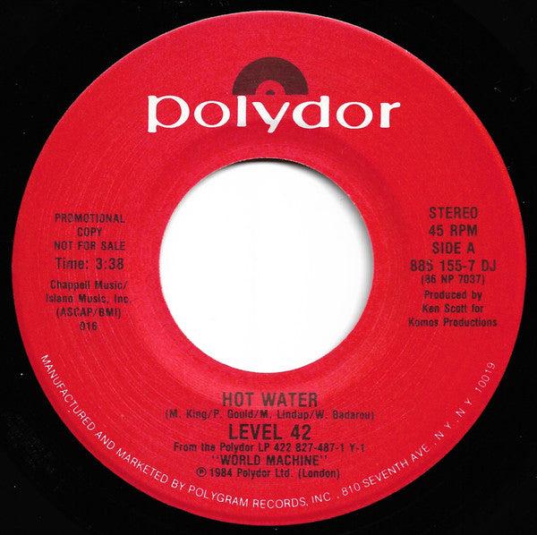 7": Level 42 - Hot Water