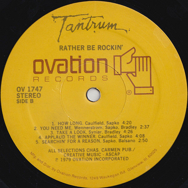 Tantrum (9) - Rather Be Rockin'