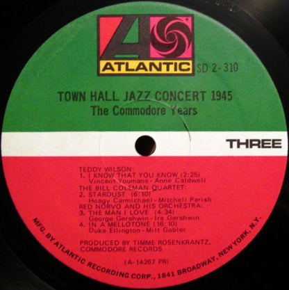 Various - Town Hall Jazz Concert 1945