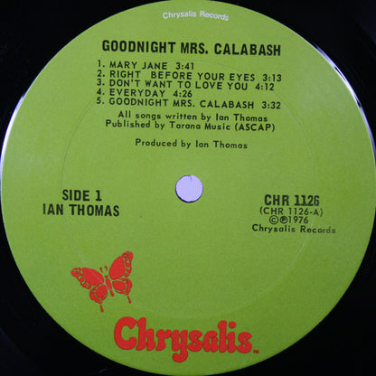 Ian Thomas Band - Goodnight Mrs. Calabash