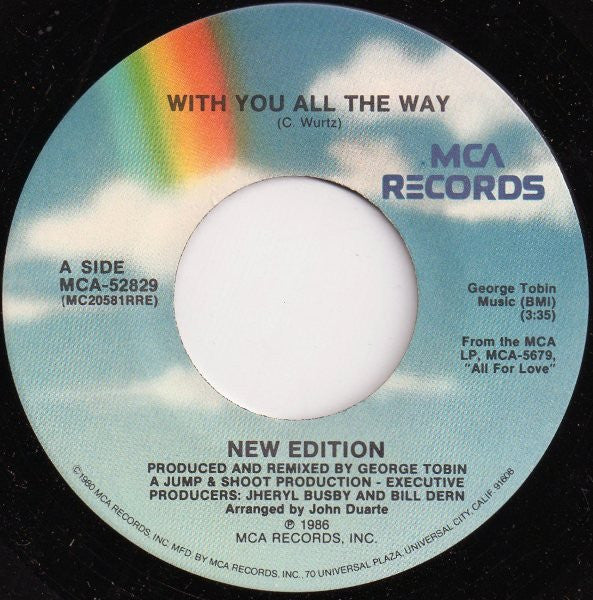 7": New Edition - With You All The Way