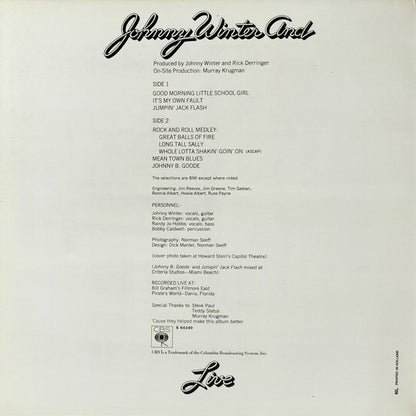 Johnny Winter And - Live Johnny Winter And