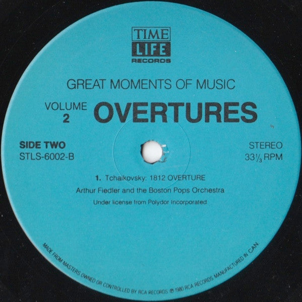 Arthur Fiedler, The Boston Pops Orchestra - Great Moments Of Music Volume 2: Overtures
