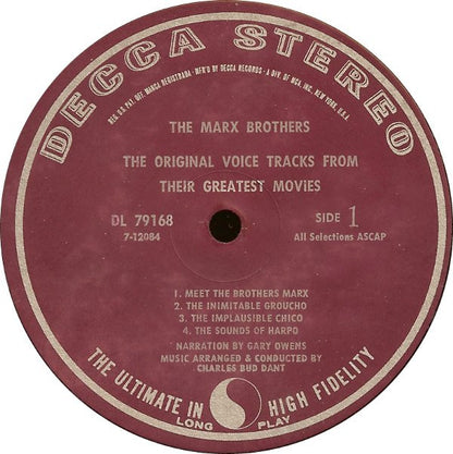 The Marx Brothers - The Original Voice Tracks From Their Greatest Movies