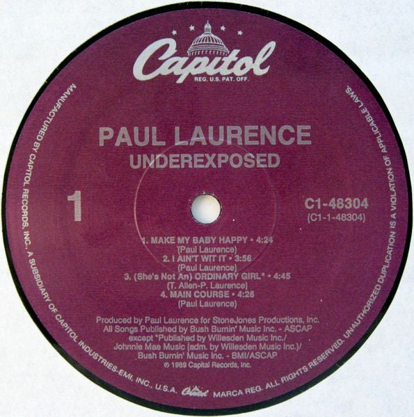 Paul Laurence - Underexposed