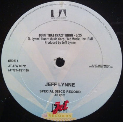 12" Single: Jeff Lynne - Doin' That Crazy Thing