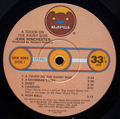 Jesse Winchester - A Touch On The Rainy Side