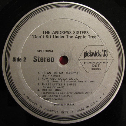 The Andrews Sisters - Don't Sit Under The Apple Tree