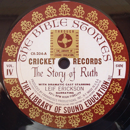 Leif Erickson - Bible Stories Volume VI: The Story Of Ruth / David And King Saul