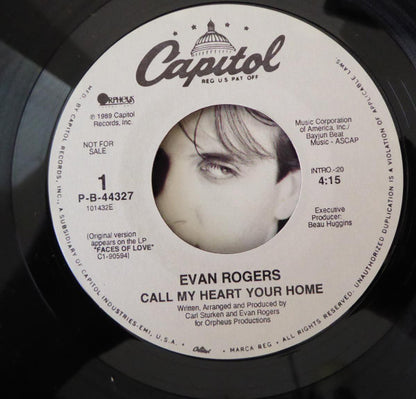 7" Single: Evan Rogers - Call My Heart Your Home