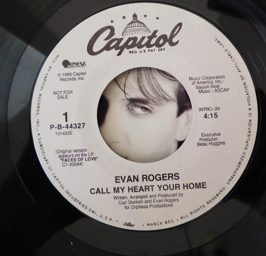 7": Evan Rogers - Call My Heart Your Home