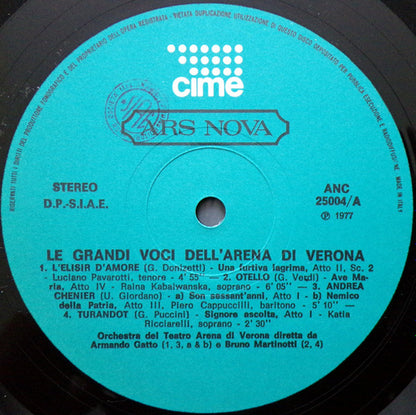 Luciano Pavarotti, Raina Kabaivanska, Piero Cappuccilli, Katia Ricciarelli, Ruggero Raimondi, Orchestra Del Teatro Arena Di Verona - Le Grandi Voci Dell'Arena Di Verona Vol. 2