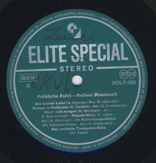 Various - Fröliche Fahrt - Heitere Blasmusik