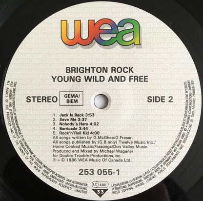 Brighton Rock - Young, Wild And Free