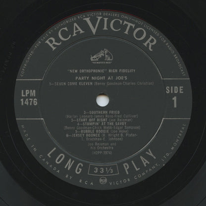 Joe Reisman And His Orchestra - Party Night At Joe's