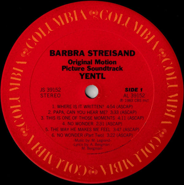 Barbra Streisand - Yentl - Original Motion Picture Soundtrack