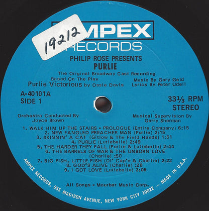 Gary Geld - Philip Rose Presents Purlie The Original Broadway Cast Recording