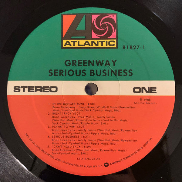 SEALED: Brian Greenway - Serious Business